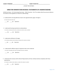 Director Orientation Review: Statements of Understanding - Nebraska, Page 3