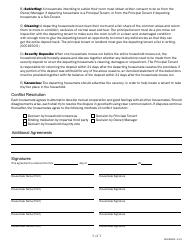 Housemate Agreement Template, Page 3