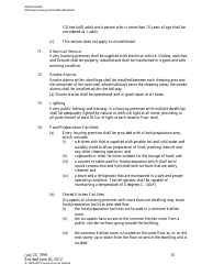 Minimum Housing and Health Standards - Alberta, Canada, Page 10