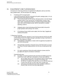 Minimum Housing and Health Standards - Alberta, Canada, Page 8