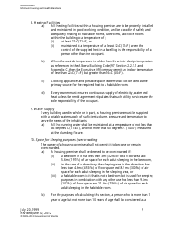 Minimum Housing and Health Standards - Alberta, Canada, Page 9