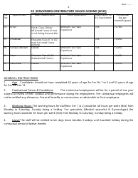 Application Form for Employment in Echs - India, Page 4