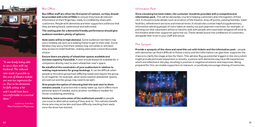 West Yorkshire Playhouse&#039;s Guide to Dementia Friendly Performances - United Kingdom, Page 16