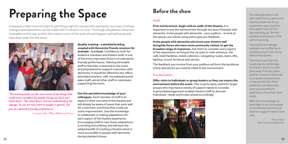 West Yorkshire Playhouses Guide to Dementia Friendly Performances - United Kingdom, Page 17