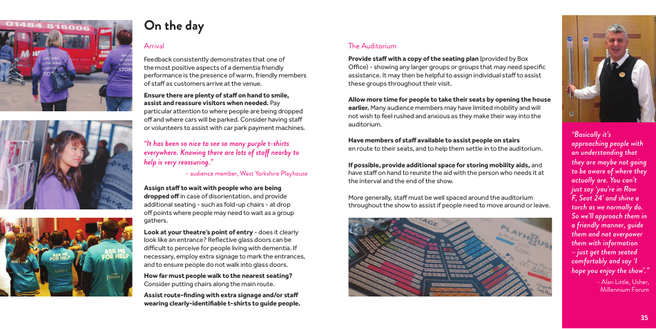West Yorkshire Playhouses Guide to Dementia Friendly Performances - United Kingdom, Page 18