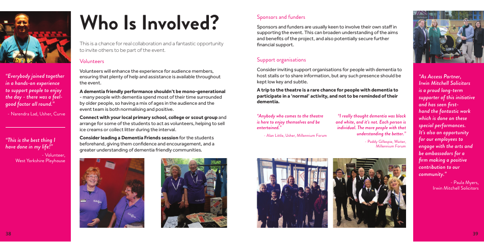 West Yorkshire Playhouses Guide to Dementia Friendly Performances - United Kingdom, Page 20