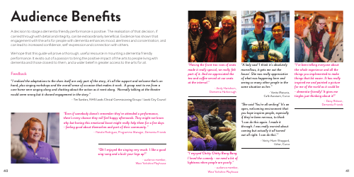 West Yorkshire Playhouse&#039;s Guide to Dementia Friendly Performances - United Kingdom, Page 21