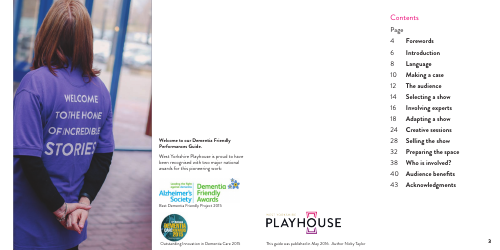 West Yorkshire Playhouse&#039;s Guide to Dementia Friendly Performances - United Kingdom, Page 2
