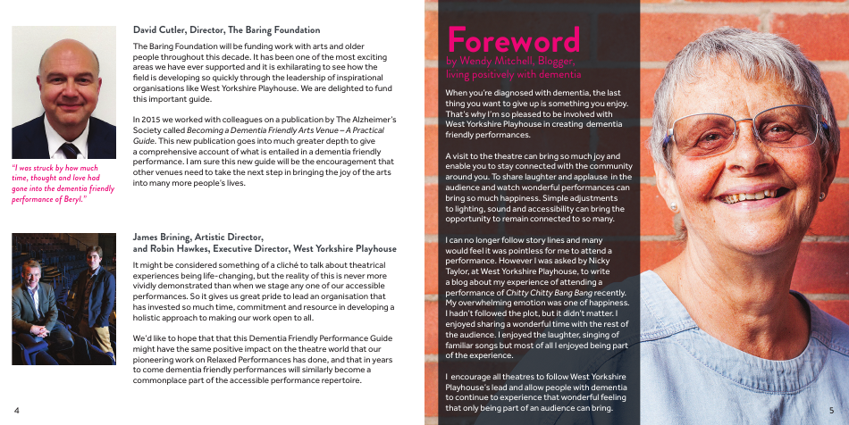 West Yorkshire Playhouses Guide to Dementia Friendly Performances - United Kingdom, Page 3