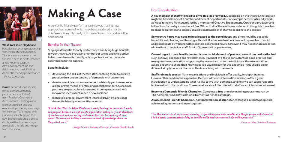 West Yorkshire Playhouses Guide to Dementia Friendly Performances - United Kingdom, Page 6