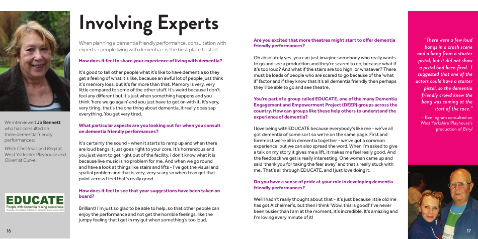 West Yorkshire Playhouses Guide to Dementia Friendly Performances - United Kingdom, Page 9