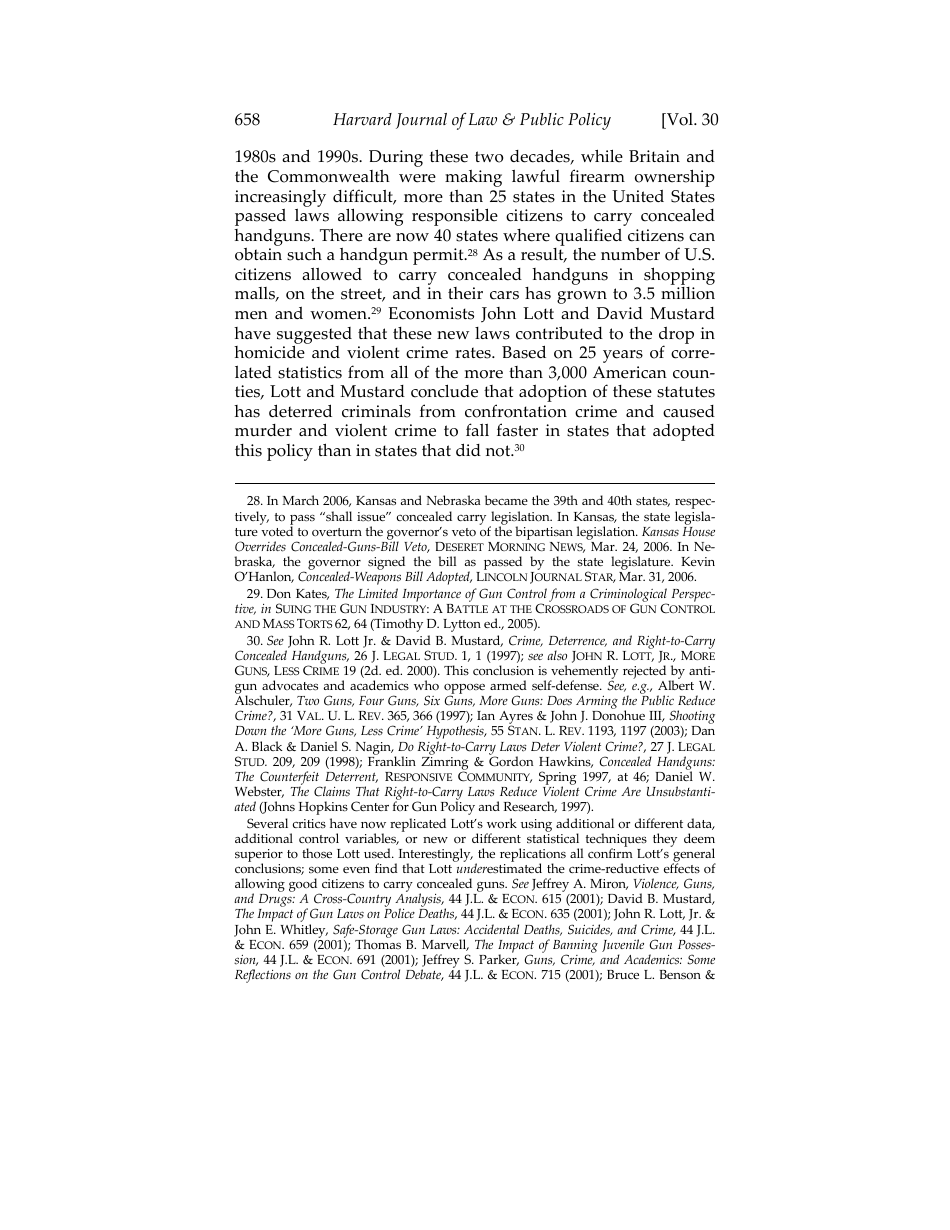 Would Banning Firearms Reduce Murder and Suicide? a Review of International Evidence - Don B. Kates, Gary Mauser, Page 10