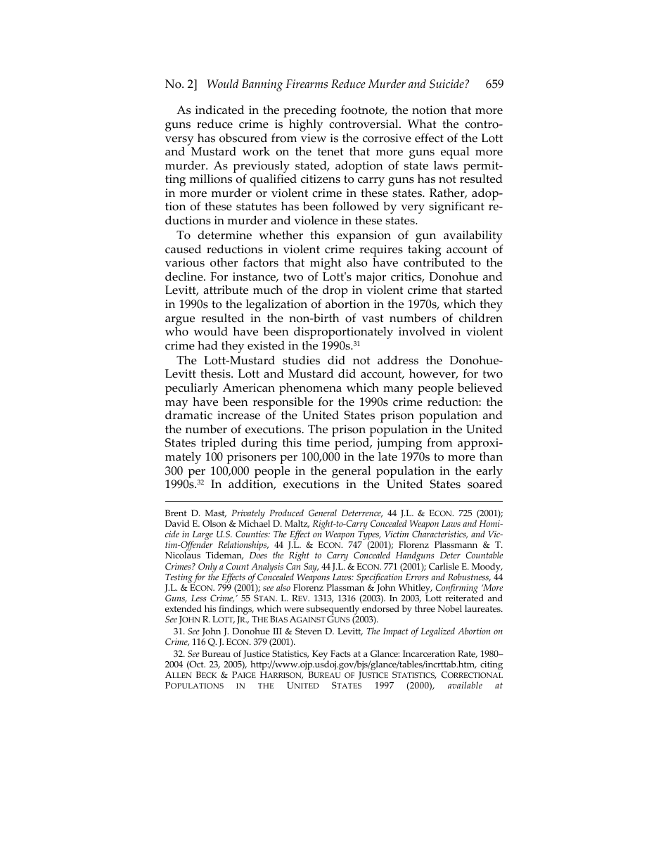 Would Banning Firearms Reduce Murder and Suicide? a Review of International Evidence - Don B. Kates, Gary Mauser, Page 11