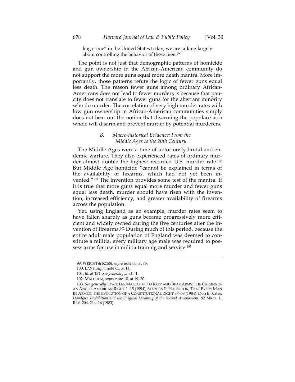 Would Banning Firearms Reduce Murder and Suicide? a Review of International Evidence - Don B. Kates, Gary Mauser, Page 30