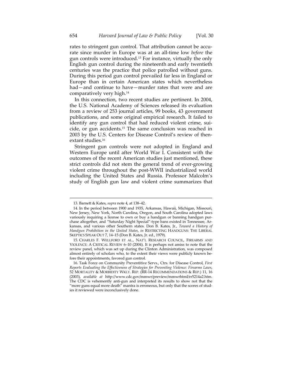 Would Banning Firearms Reduce Murder and Suicide? a Review of International Evidence - Don B. Kates, Gary Mauser, Page 6