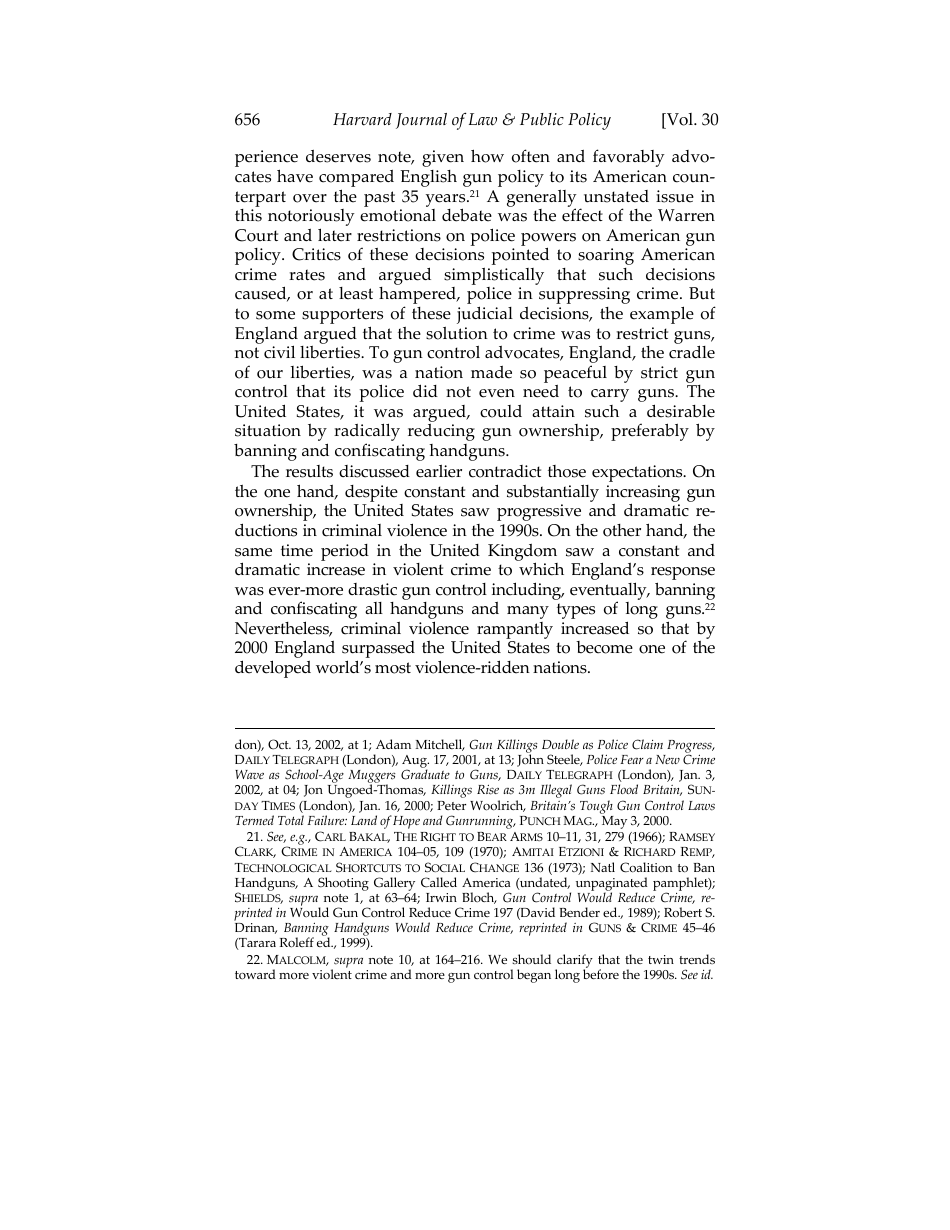 Would Banning Firearms Reduce Murder and Suicide? a Review of International Evidence - Don B. Kates, Gary Mauser, Page 8