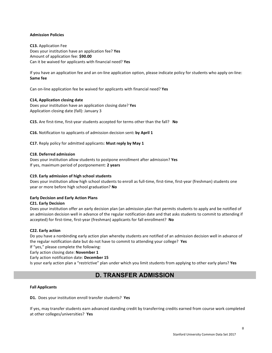 Stanford Cds 2016-2017 - Stanford University Communications, Page 8