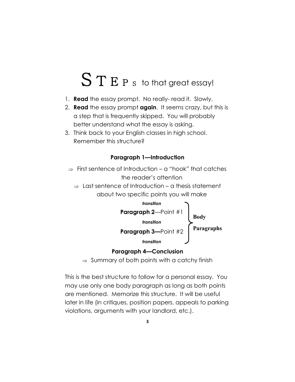 How to Write an Effective Study Abroad Essay - Office of International Education, Maryland Institute College of Art, Page 3