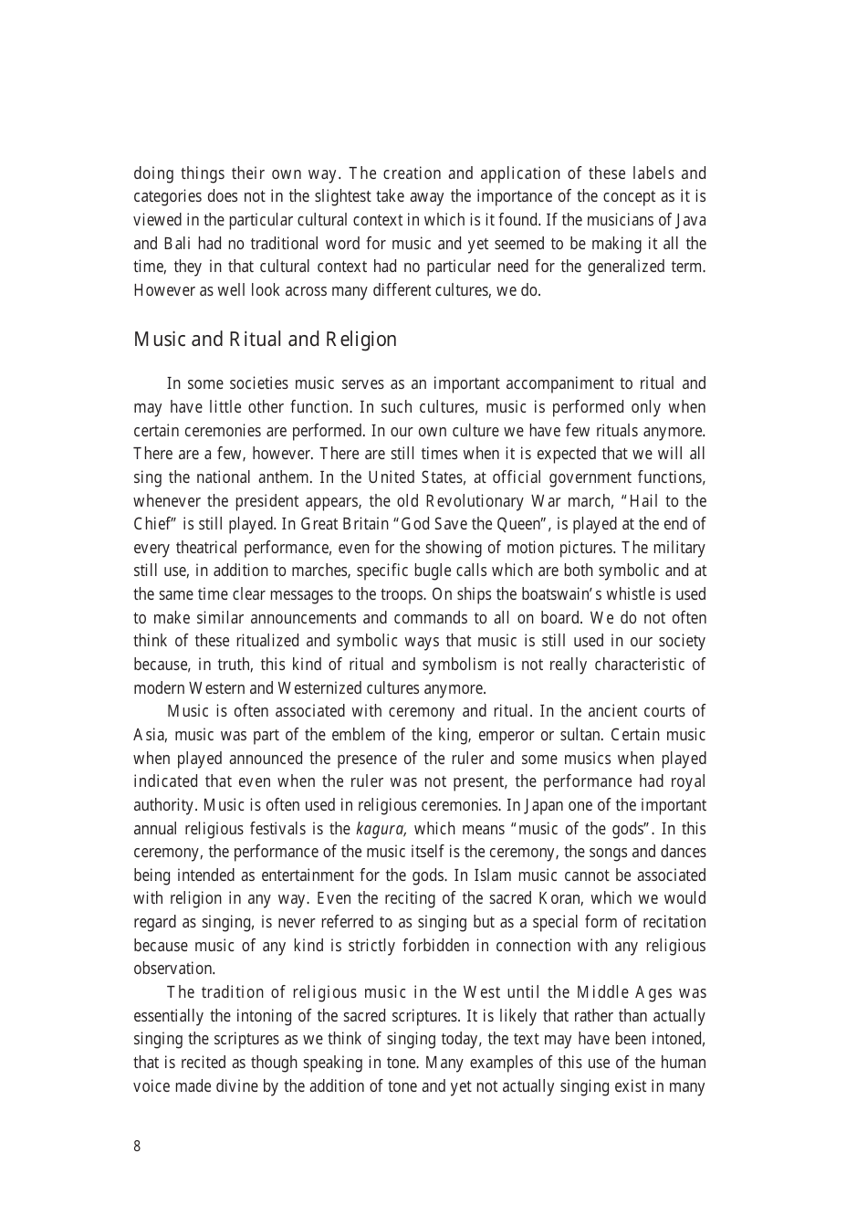 Music: the Cultural Context - Robert Garfias, Senri Ethnological Reports 47 - National Museum of Ethnology, Osaka, Page 10