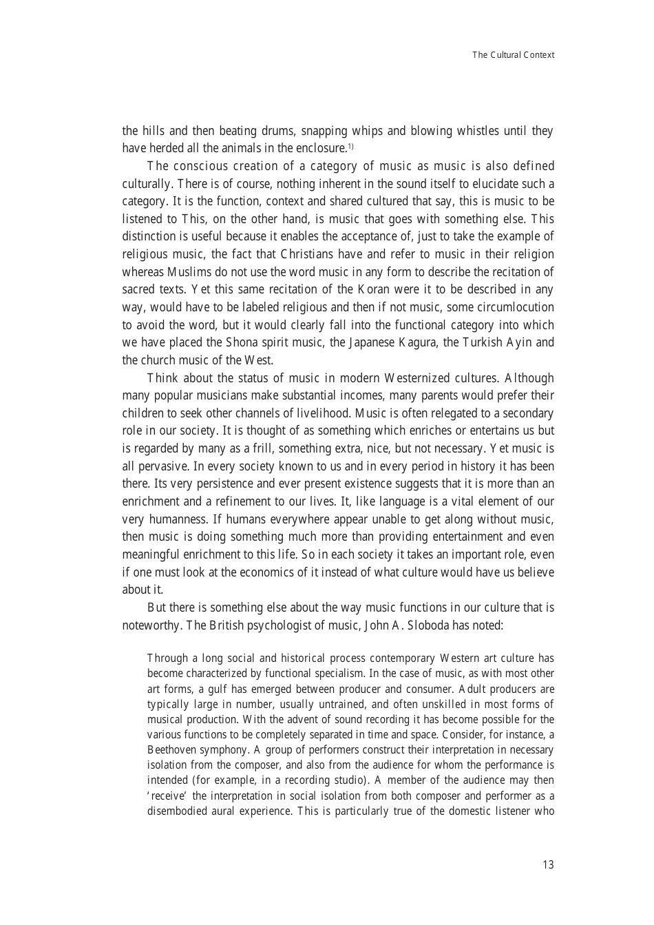 Music: the Cultural Context - Robert Garfias, Senri Ethnological Reports 47 - National Museum of Ethnology, Osaka, Page 15