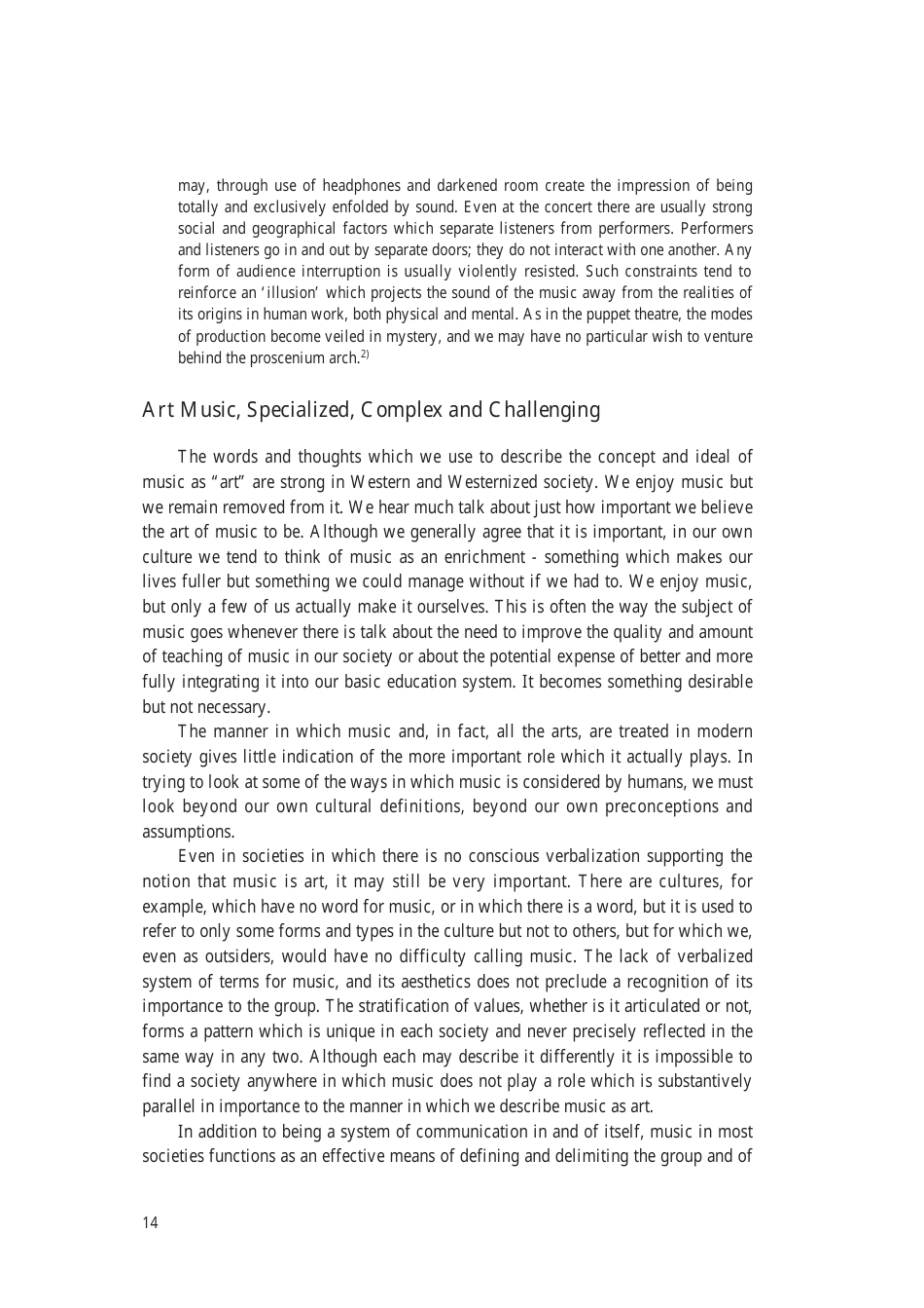 Music: the Cultural Context - Robert Garfias, Senri Ethnological Reports 47 - National Museum of Ethnology, Osaka, Page 16