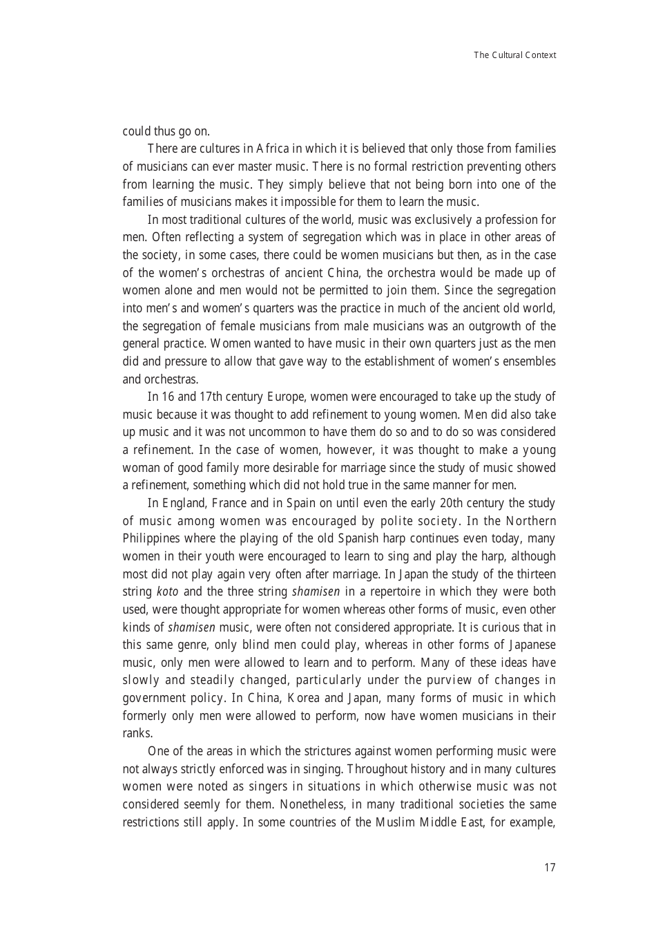 Music: the Cultural Context - Robert Garfias, Senri Ethnological Reports 47 - National Museum of Ethnology, Osaka, Page 19