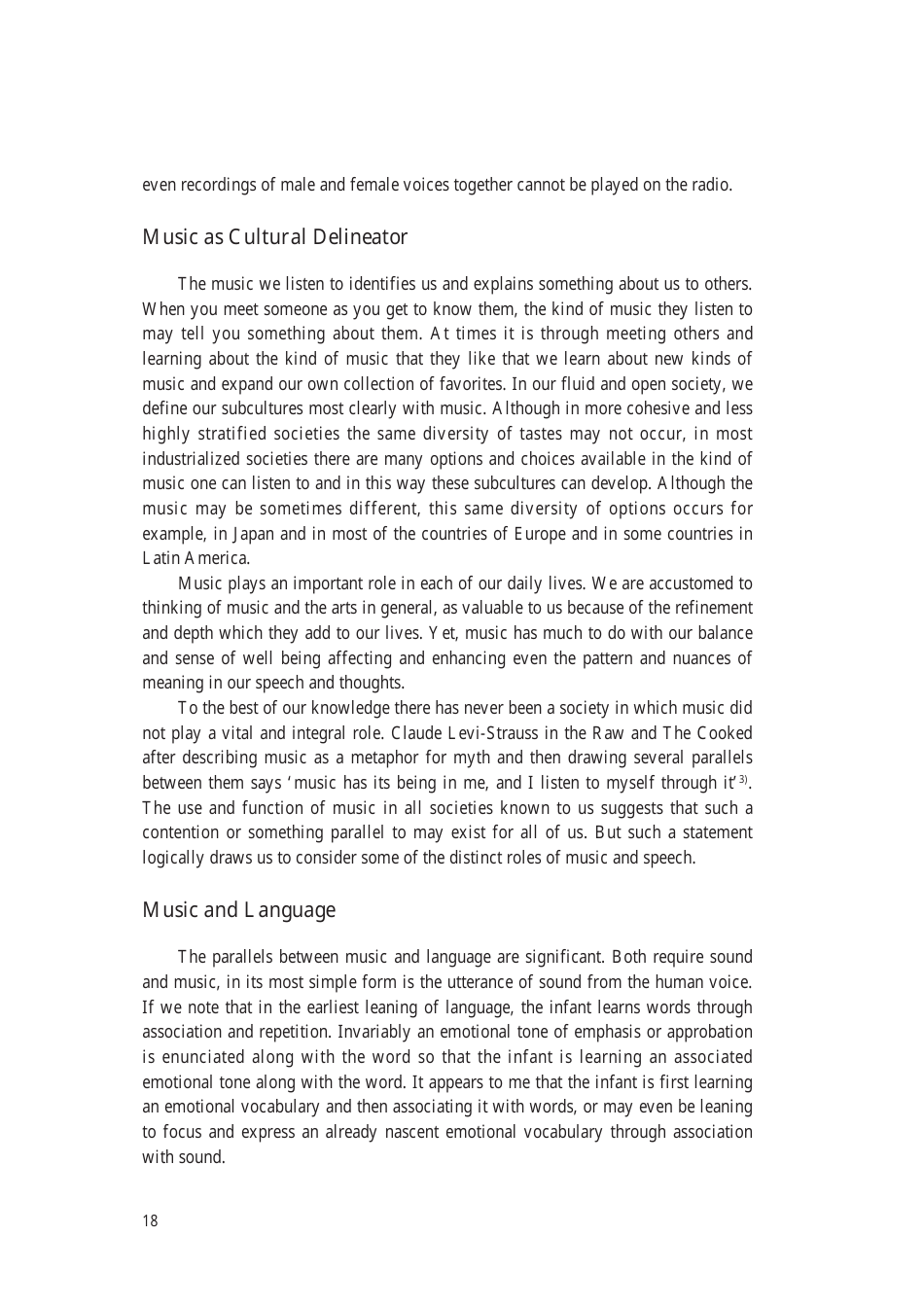 Music: the Cultural Context - Robert Garfias, Senri Ethnological Reports 47 - National Museum of Ethnology, Osaka, Page 20