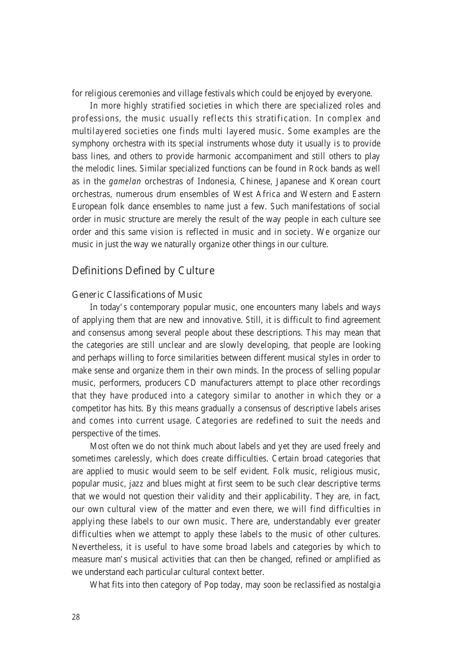 Music: the Cultural Context - Robert Garfias, Senri Ethnological Reports 47 - National Museum of Ethnology, Osaka, Page 30