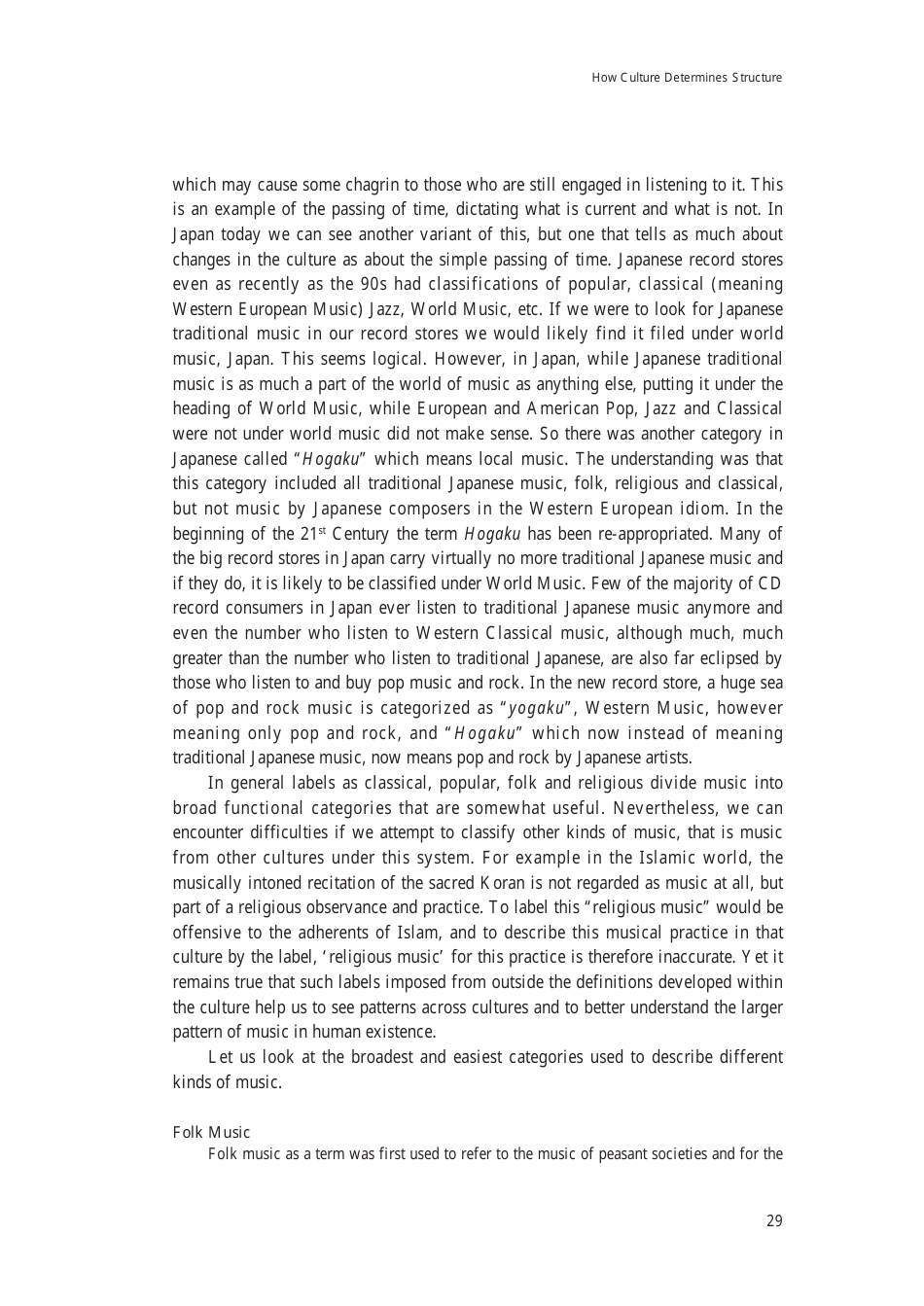 Music: the Cultural Context - Robert Garfias, Senri Ethnological Reports 47 - National Museum of Ethnology, Osaka, Page 31