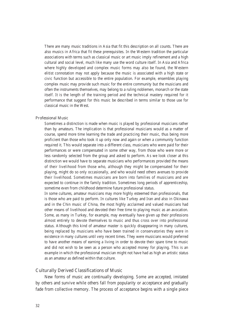 Music: the Cultural Context - Robert Garfias, Senri Ethnological Reports 47 - National Museum of Ethnology, Osaka, Page 34