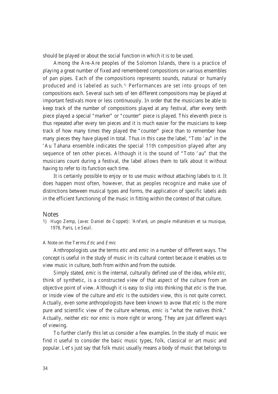 Music: the Cultural Context - Robert Garfias, Senri Ethnological Reports 47 - National Museum of Ethnology, Osaka, Page 36