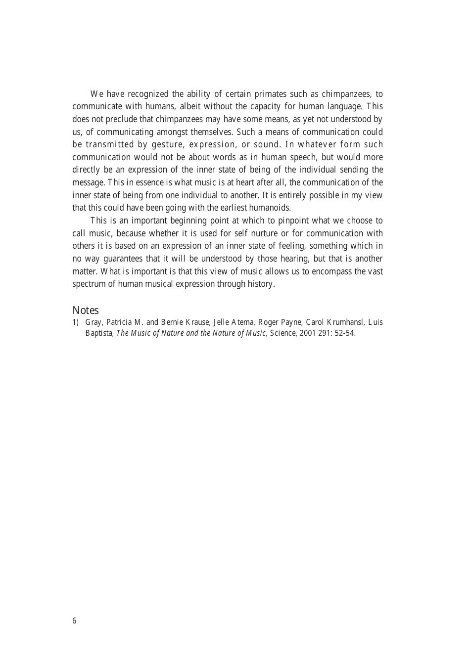 Music: the Cultural Context - Robert Garfias, Senri Ethnological Reports 47 - National Museum of Ethnology, Osaka, Page 8