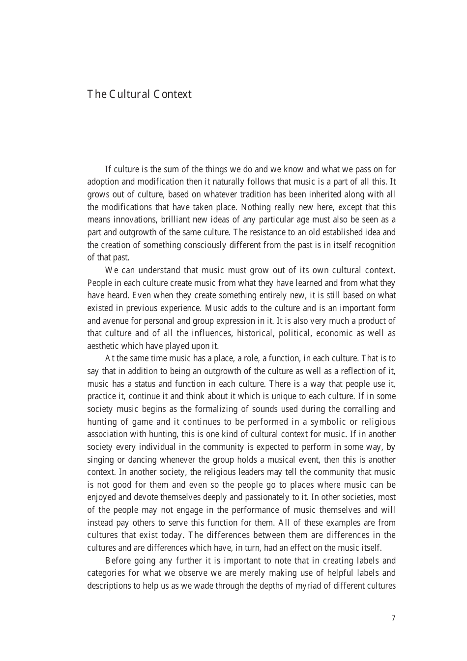 Music: the Cultural Context - Robert Garfias, Senri Ethnological Reports 47 - National Museum of Ethnology, Osaka, Page 9