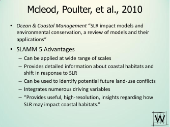 Application of Sea Level Affecting Marshes Model (Slamm) to the Georgia Coastline - Jonathan S. Clough - Georgia (United States), Page 41