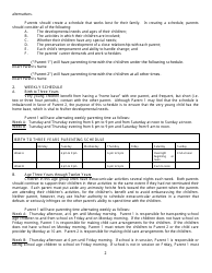 Form 605 Clermont County Domestic Relations Court Guideline Parenting Schedule - Ohio, Page 2