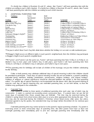 Form 605 Clermont County Domestic Relations Court Guideline Parenting Schedule - Ohio, Page 4