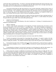 Form 605 Clermont County Domestic Relations Court Guideline Parenting Schedule - Ohio, Page 5