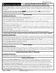 VA Form 22-1999 VA Enrollment Certification