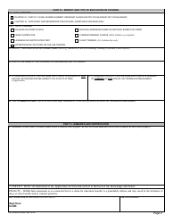VA Form 22-5495 Dependents&#039; Request for Change of Program or Place of Training (Under Provisions of Chapters 33 and 35, Title 38, U.s.c.), Page 2