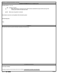 VA Form 10-10HS Request for Hardship Determination, Page 2