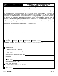 VA Form 10-5345 &quot;Request for and Authorization to Release Health Information&quot;