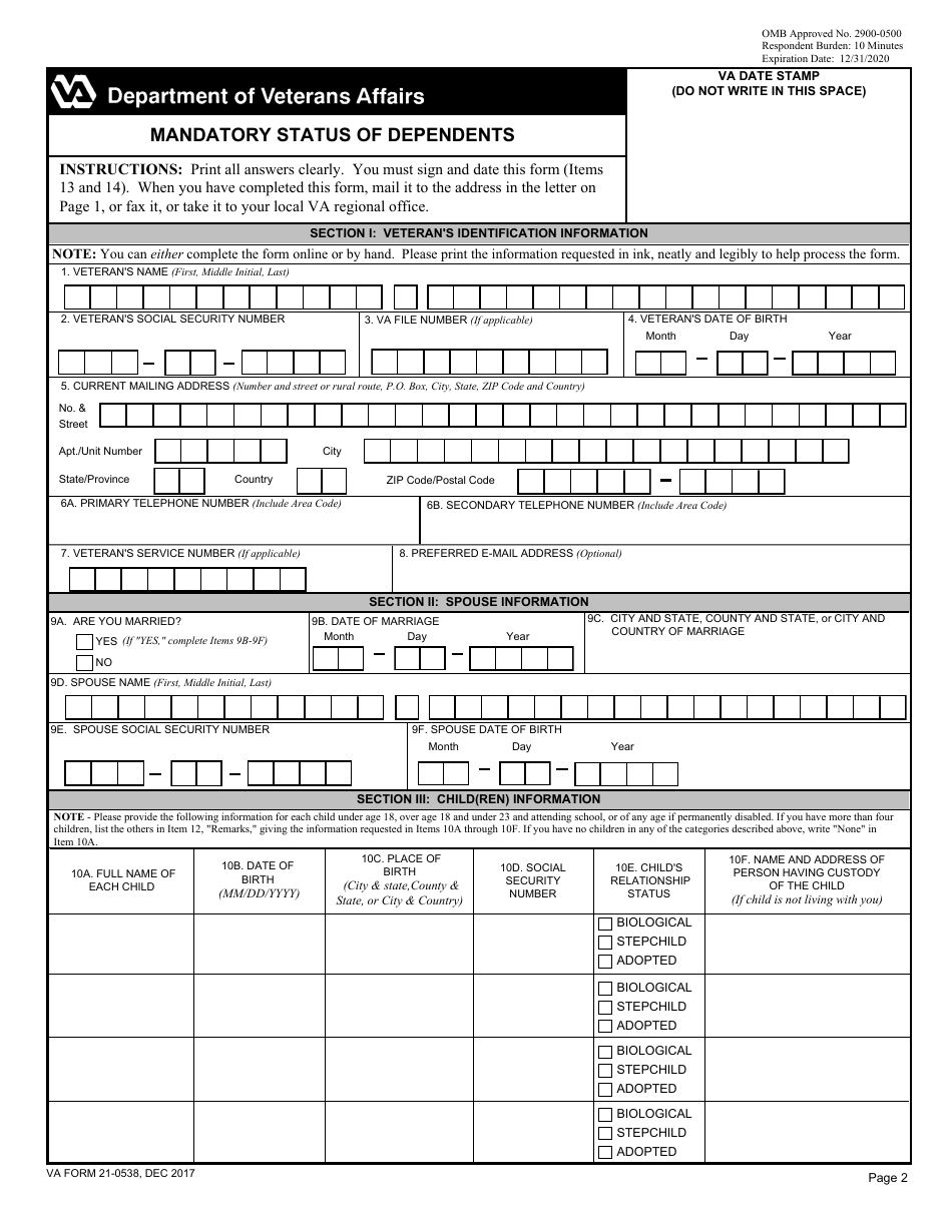 va-form-21-0538-fill-out-sign-online-and-download-fillable-pdf-templateroller