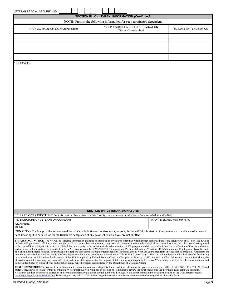 va-form-21-0538-fill-out-sign-online-and-download-fillable-pdf-templateroller