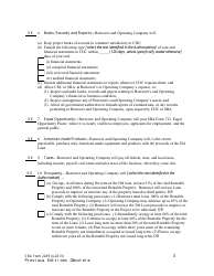 SBA Form 2289 Borrower and Operating Company Certification, Page 3