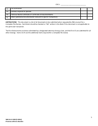 SBA Form 2303 504 Debenture Closing Checklist for Complete File Review, Page 3