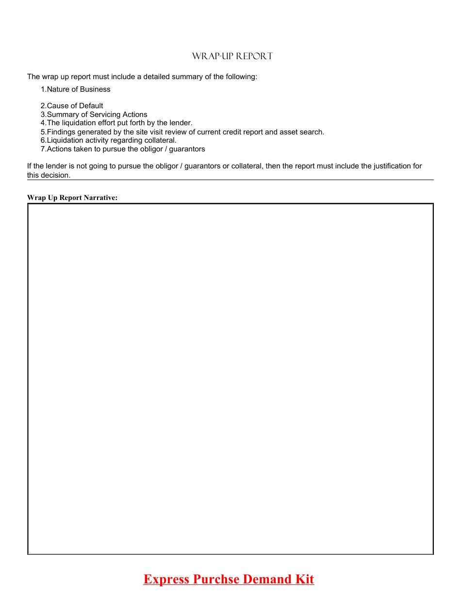 10 Tab Express Purchase Demand Kit With ARC Loan Provisions, Page 3