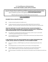 SBA Form 5C Disaster Home Loan Application, Page 5