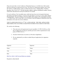 SBA Form 1454 Application for Pool of Guaranteed Interest Certificates, Page 2