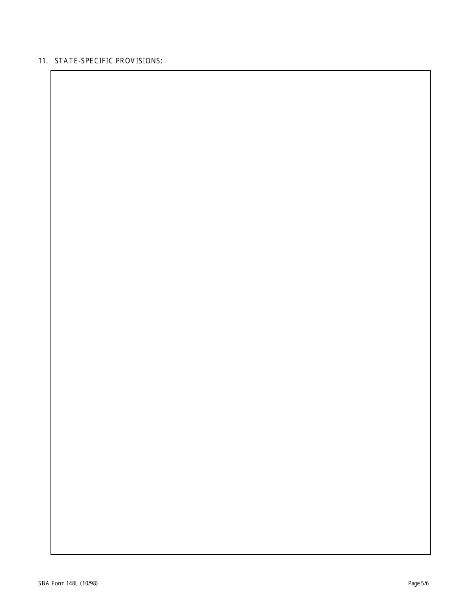 SBA Form 148L Unconditional Limited Guarantee, Page 5