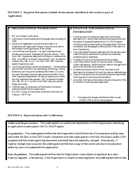SBA Form 2301 Community Advantage Lender Participation Application, Page 2